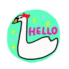 BABU series NO.2 SWAN sticker #86318