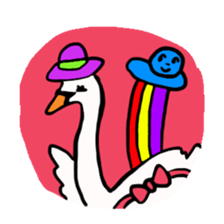 BABU series NO.2 SWAN sticker #86327