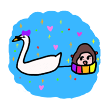 BABU series NO.2 SWAN sticker #86344
