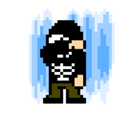 Gnu & Nero's 8bit stickerz sticker #86440