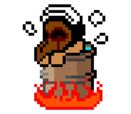 Gnu & Nero's 8bit stickerz sticker #86461