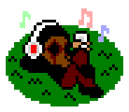 Gnu & Nero's 8bit stickerz sticker #86465
