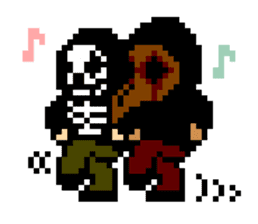 Gnu & Nero's 8bit stickerz sticker #86471