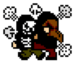 Gnu & Nero's 8bit stickerz sticker #86474