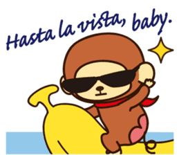 Lazy Monchey (ENG) sticker #86687