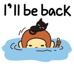 Lazy Monchey (ENG) sticker #86689