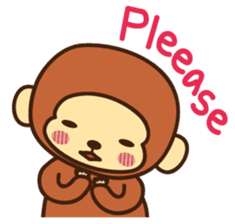 Lazy Monchey (ENG) sticker #86690