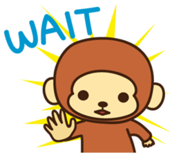 Lazy Monchey (ENG) sticker #86691