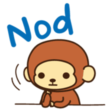 Lazy Monchey (ENG) sticker #86693