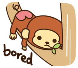 Lazy Monchey (ENG) sticker #86703