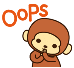 Lazy Monchey (ENG) sticker #86709