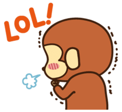 Lazy Monchey (ENG) sticker #86713