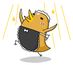 chicken maid sticker #86801