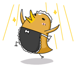 chicken maid sticker #86801