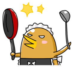 chicken maid sticker #86803