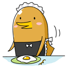 chicken maid sticker #86804