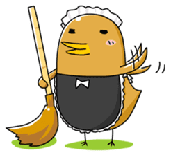 chicken maid sticker #86805