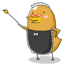 chicken maid sticker #86822