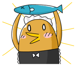 chicken maid sticker #86825