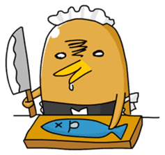 chicken maid sticker #86826