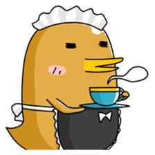 chicken maid sticker #86828