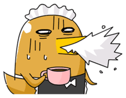 chicken maid sticker #86829