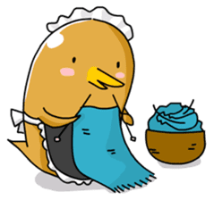 chicken maid sticker #86831