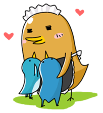 chicken maid sticker #86834