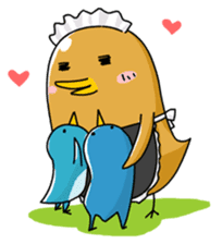 chicken maid sticker #86834