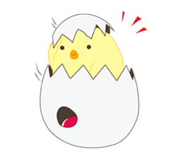 Chick and Egg-chan sticker #88003