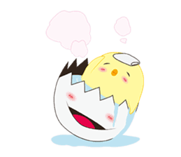 Chick and Egg-chan sticker #88011