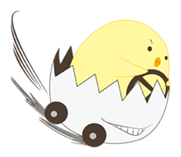 Chick and Egg-chan sticker #88015