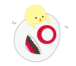 Chick and Egg-chan sticker #88018