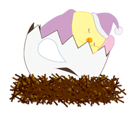 Chick and Egg-chan sticker #88023