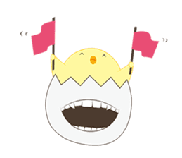 Chick and Egg-chan sticker #88032