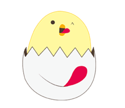 Chick and Egg-chan sticker #88035