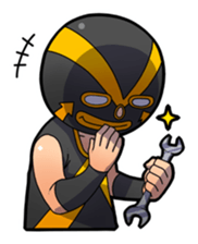The Masked wrestler Andy! sticker #88343