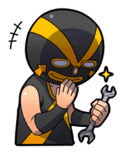 The Masked wrestler Andy! sticker #88343