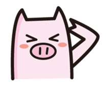 simple pig sticker #88436