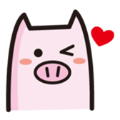 simple pig sticker #88437