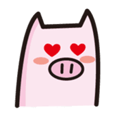 simple pig sticker #88438