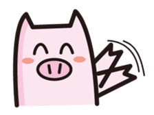 simple pig sticker #88439