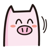 simple pig sticker #88440