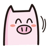 simple pig sticker #88440