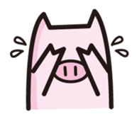simple pig sticker #88458