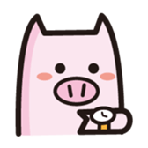 simple pig sticker #88471