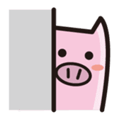 simple pig sticker #88474