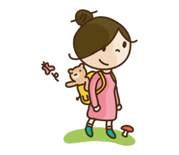 Piki & Macaron sticker #88518