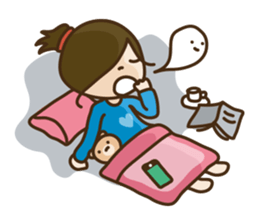 Piki & Macaron sticker #88519