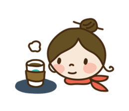 Piki & Macaron sticker #88535